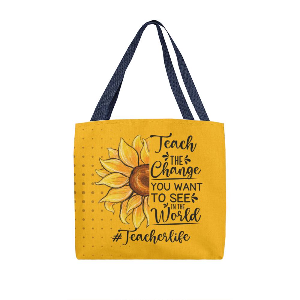 A Classic Teacher Yellow Tote Bag- a Gift for Teachers/Fathers/Mothers/Sons/Daughters.