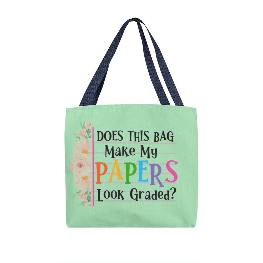 A Classic Teacher Green Tote Bag-  a Gift for Teachers/Fathers/Mothers/Sons/Daughters.