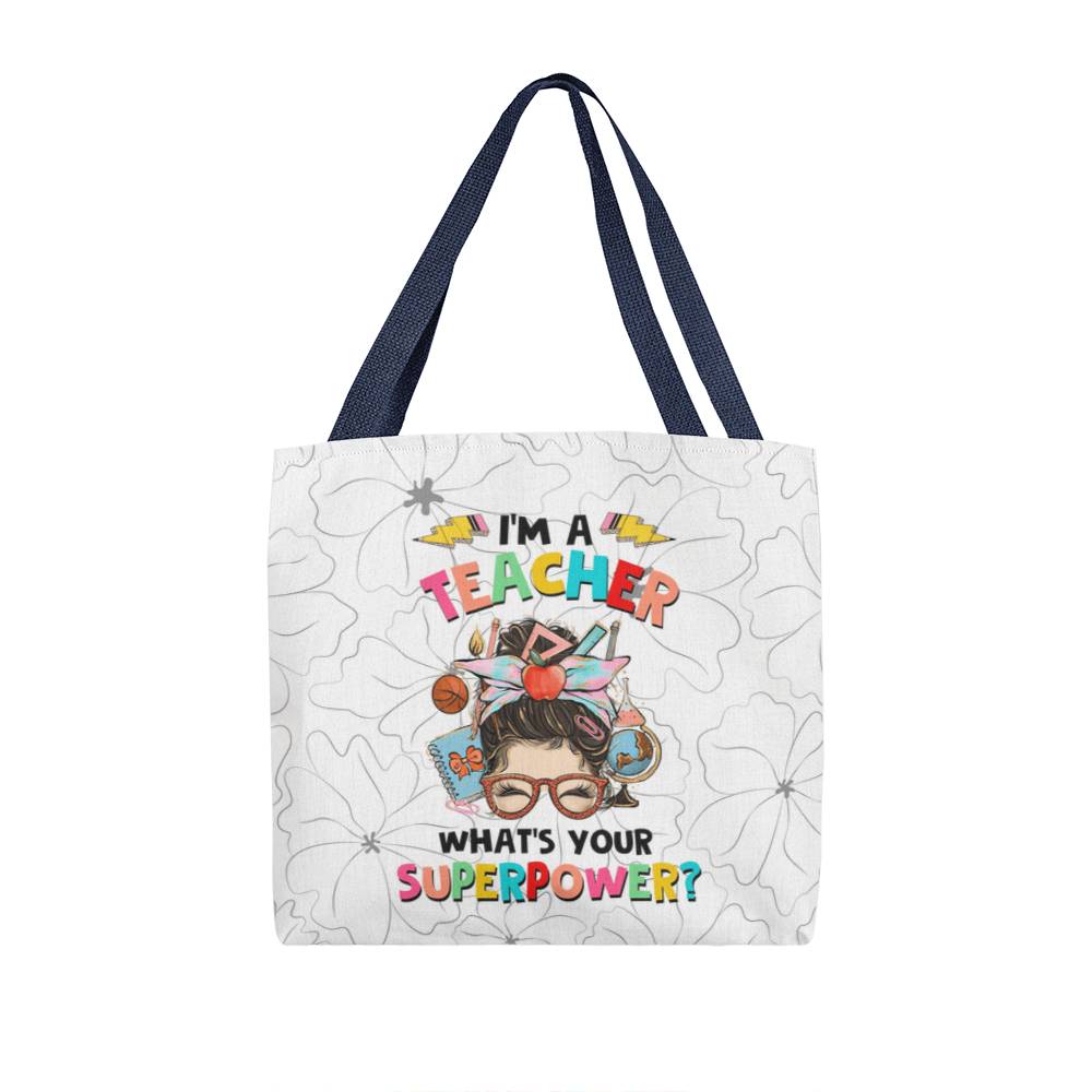 I'm a Teacher Classic Green Tote Bag- a Gift for Teachers/Fathers/Mothers/ Son/Daughter.