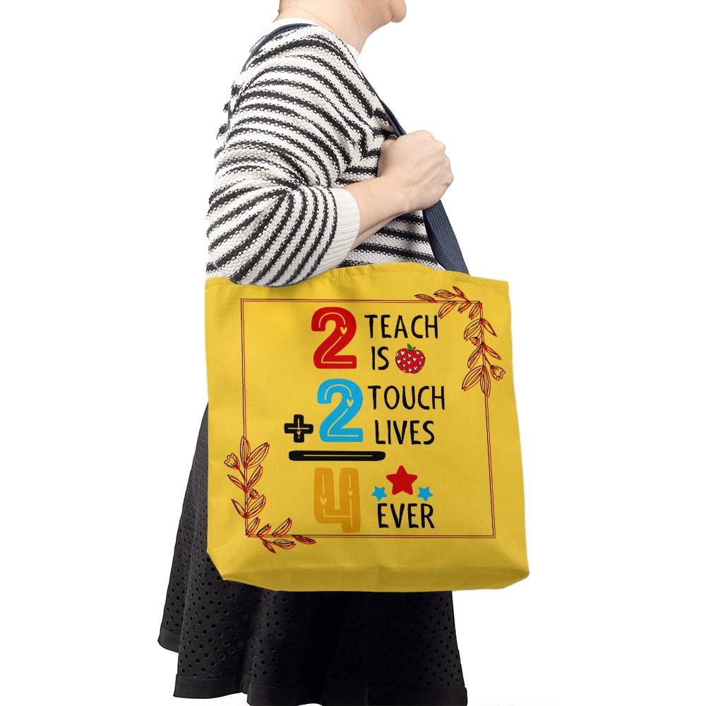 A Number Teacher Classic Yellow Tote Bag- a Gift for Teachers/Fathers/Mothers.