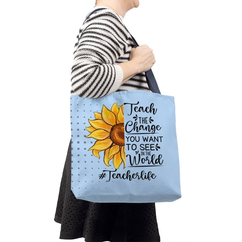 A Classic Teacher Blue Tote Bag- a Gift for Teachers/Fathers/Mothers/Sons/Daughters.