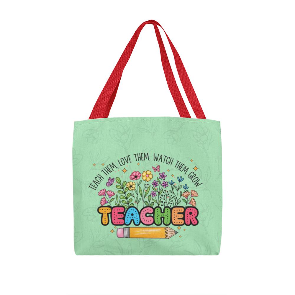 A Classic Teacher Green Tote Bag- a Gift for Teachers/Fathers/Mothers/Sons/Daughters.