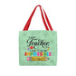 A Great Teacher Classic Blue Tote Bag- a Gift for Teachers/Fathers/Mothers/Sons/Daughters.