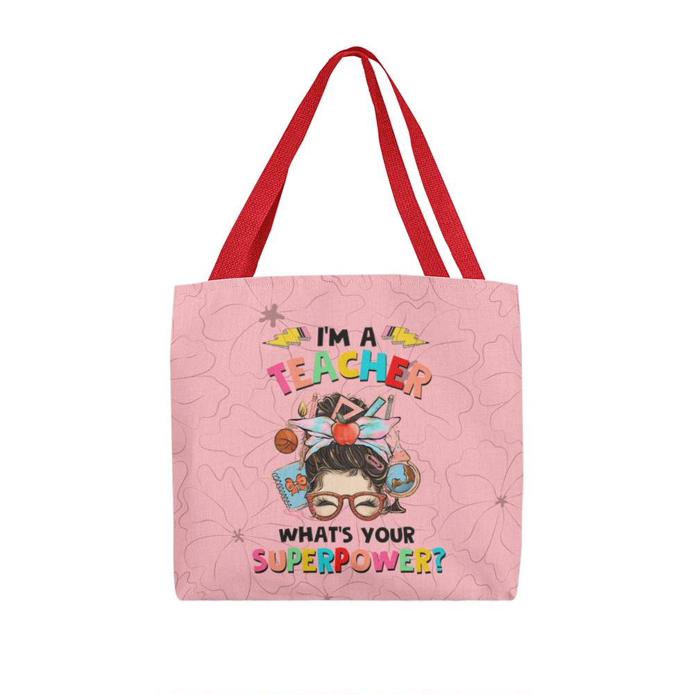 I'm a Teacher Classic Green Tote Bag- a Gift for Teachers/Fathers/Mothers/ Son/Daughter.