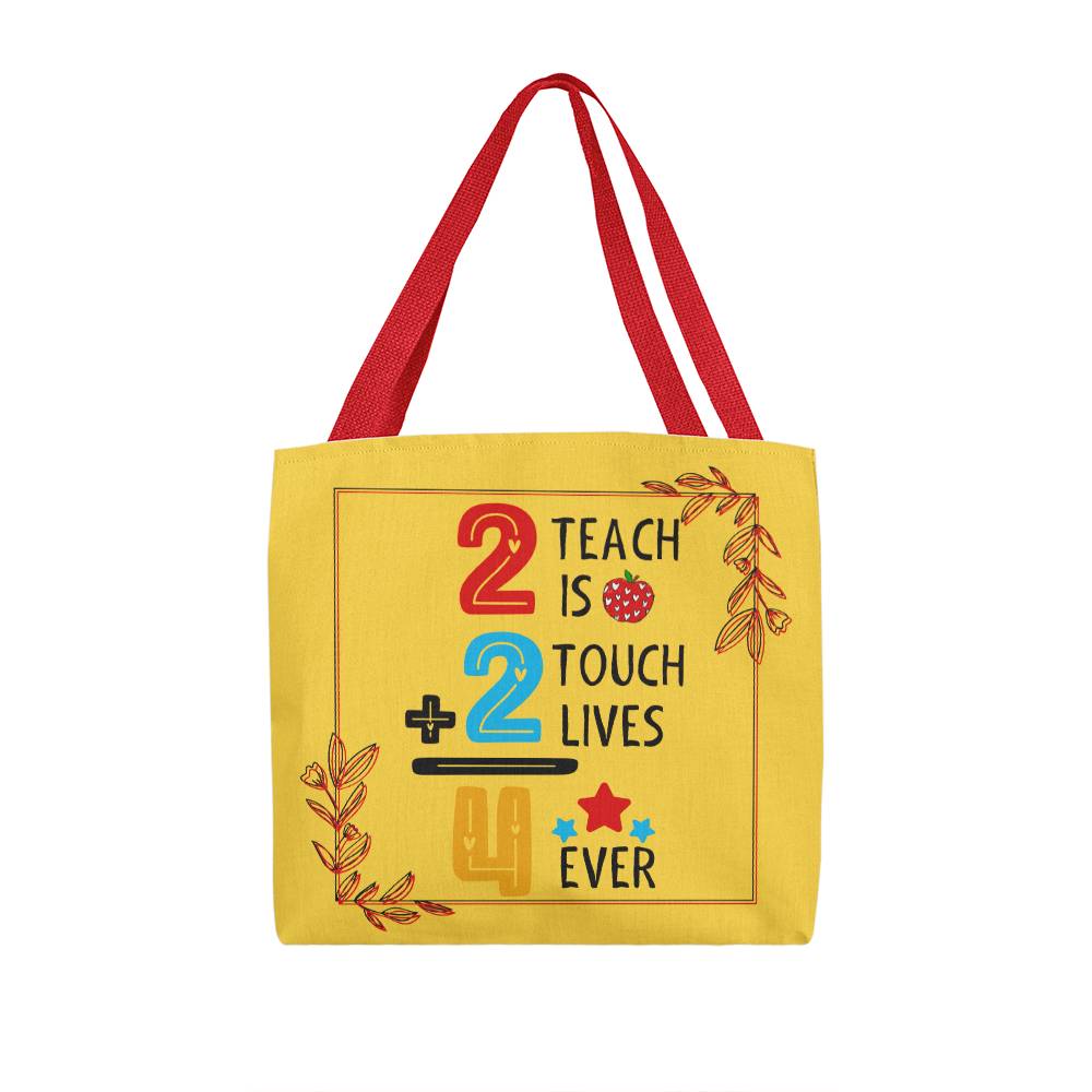 A Number Teacher Classic Yellow Tote Bag- a Gift for Teachers/Fathers/Mothers.