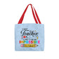 A Great Teacher Classic Blue Tote Bag- a Gift for Teachers/Fathers/Mothers/Sons/Daughters.