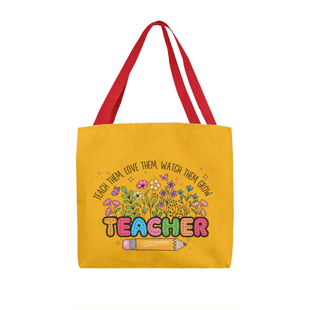 A Classic Teacher Yellow Tote Bag-  a Gift for Teachers/Fathers/Mothers/Sons/Daughters.