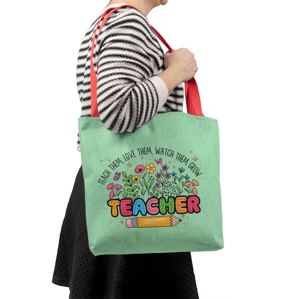 A Classic Teacher Green Tote Bag- a Gift for Teachers/Fathers/Mothers/Sons/Daughters.