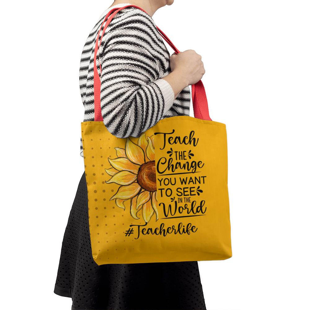 A Classic Teacher Yellow Tote Bag- a Gift for Teachers/Fathers/Mothers/Sons/Daughters.