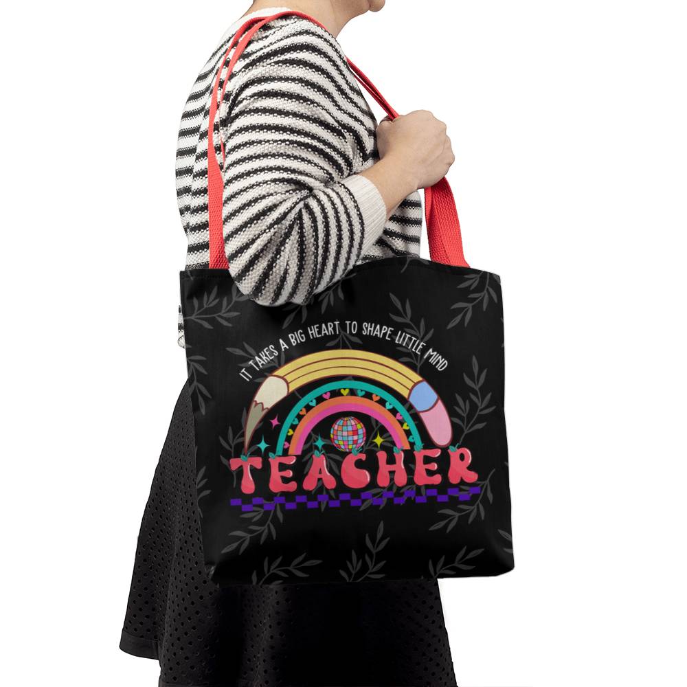 A Classic Teacher Green Tote Bag-  a Gift for Teachers/Fathers/Mothers/Sons/Daughters.