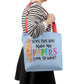 A Classic Teacher Blue Tote Bag- a Gift for Teachers/Fathers/Mothers/Sons/Daughters.