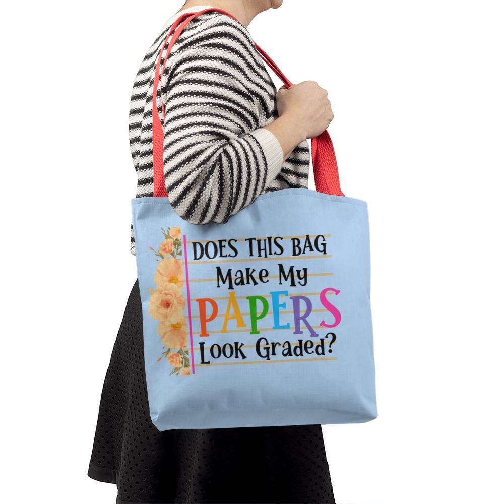 A Classic Teacher Blue Tote Bag- a Gift for Teachers/Fathers/Mothers/Sons/Daughters.