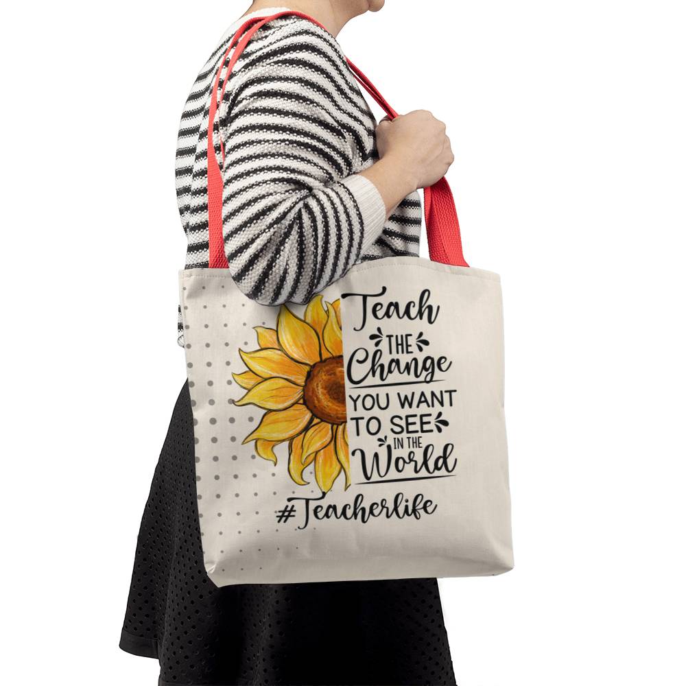 A Classic Teacher Yellow Tote Bag- a Gift for Teachers/Fathers/Mothers/Sons/Daughters.