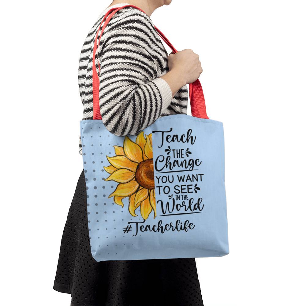 A Classic Teacher Blue Tote Bag- a Gift for Teachers/Fathers/Mothers/Sons/Daughters.