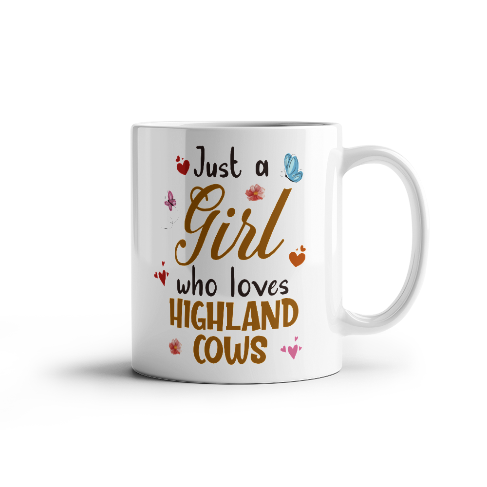 Highland Cow Ceramic Mug for Mothers/Sisters/Daughters