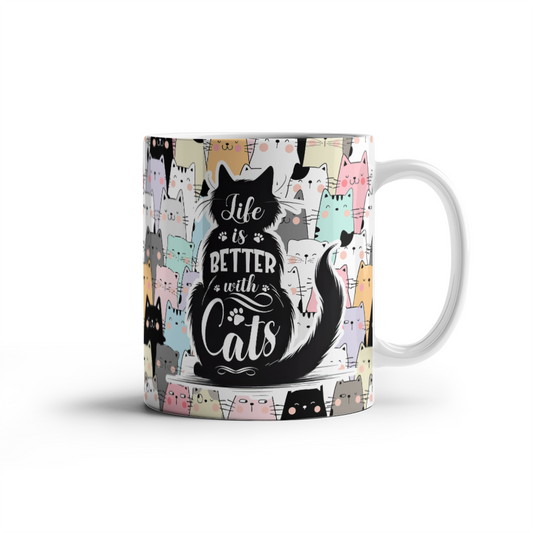 Cat Lover Ceramic Mug for Mothers/Fathers/Sisters/Sons