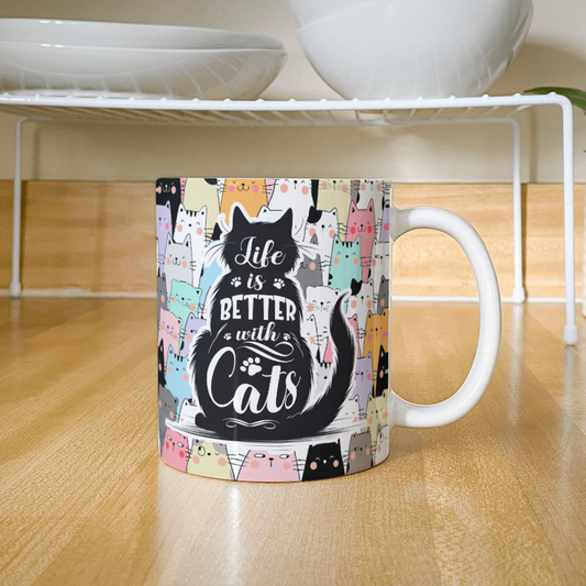 Cat Lover Ceramic Mug for Mothers/Fathers/Sisters/Sons