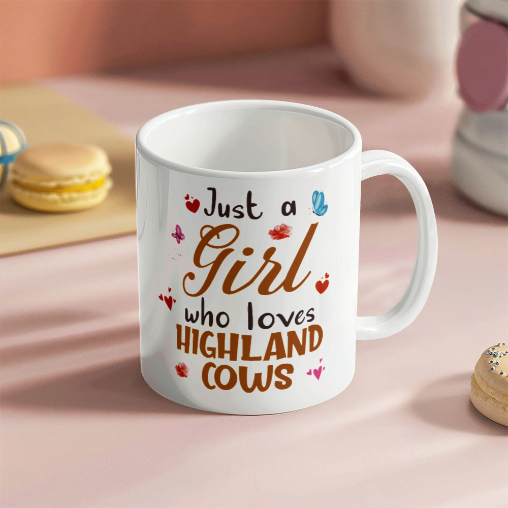 Highland Cow Ceramic Mug for Mothers/Sisters/Daughters