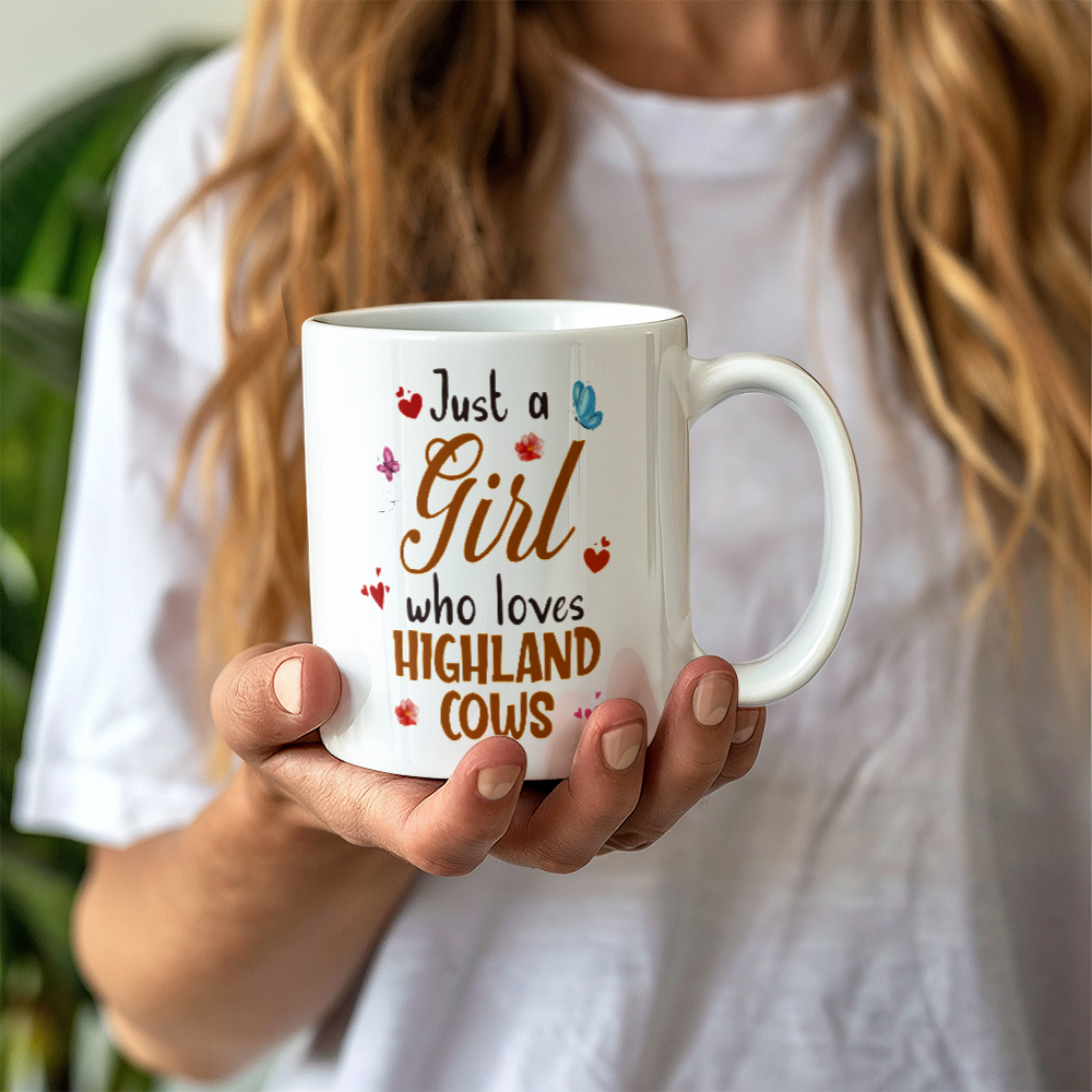 Highland Cow Ceramic Mug for Mothers/Sisters/Daughters