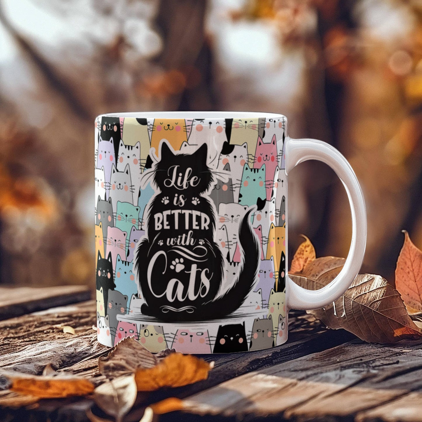 Cat Lover Ceramic Mug for Mothers/Fathers/Sisters/Sons