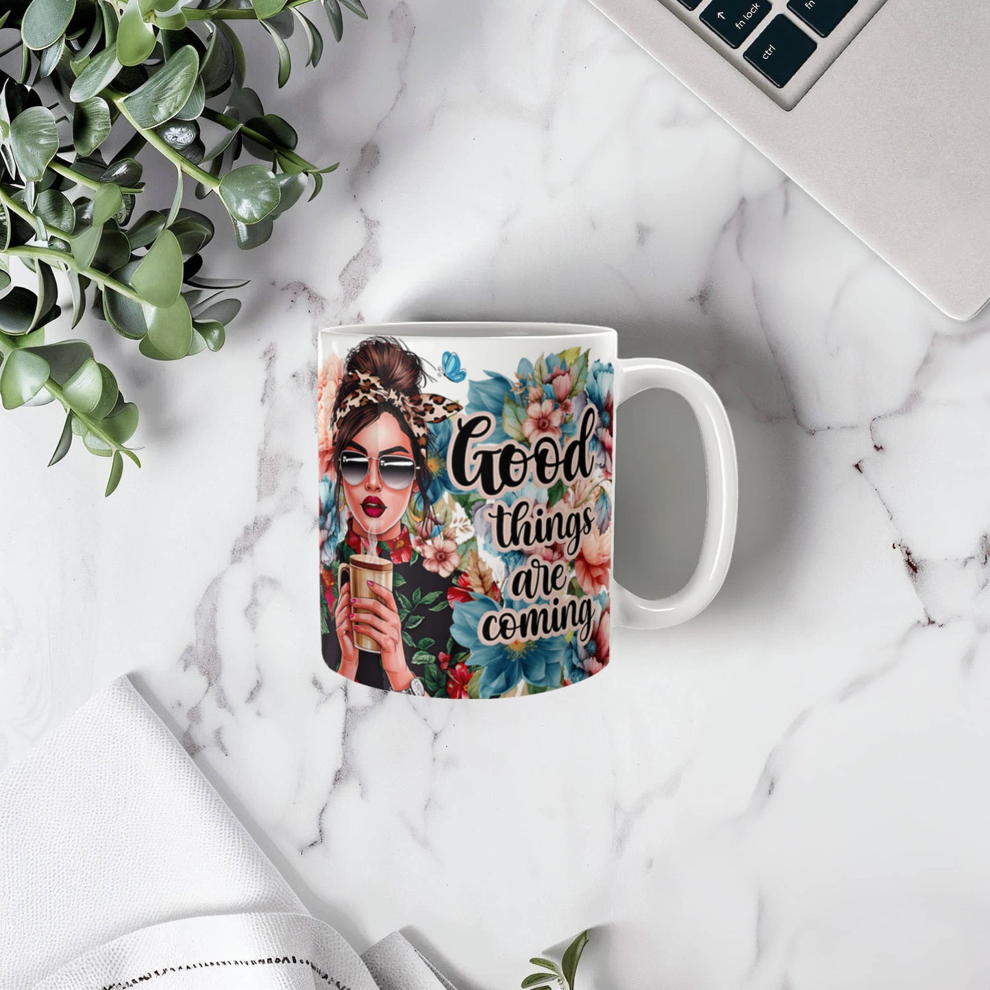 Good Things Are Coming Ceramic Mug  for Mothers/Daughters/Sisters