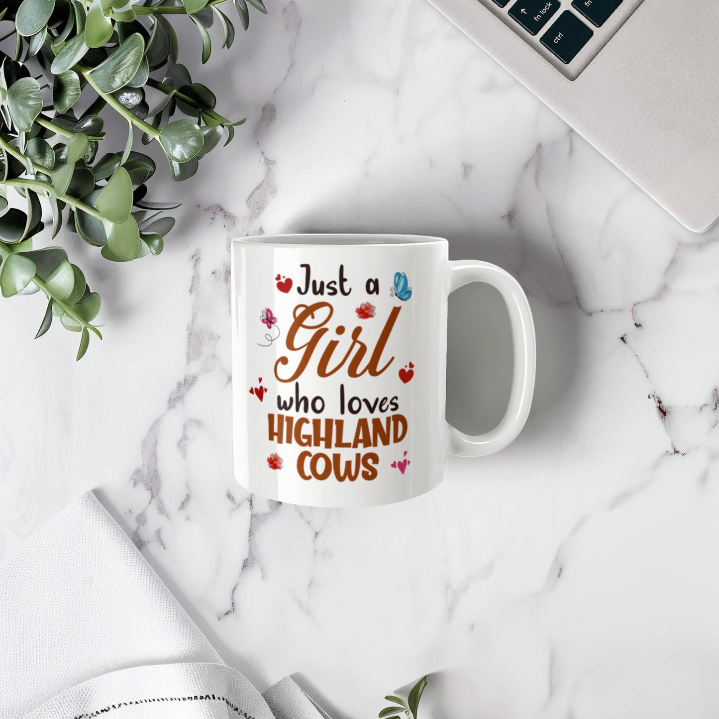 Highland Cow Ceramic Mug for Mothers/Sisters/Daughters