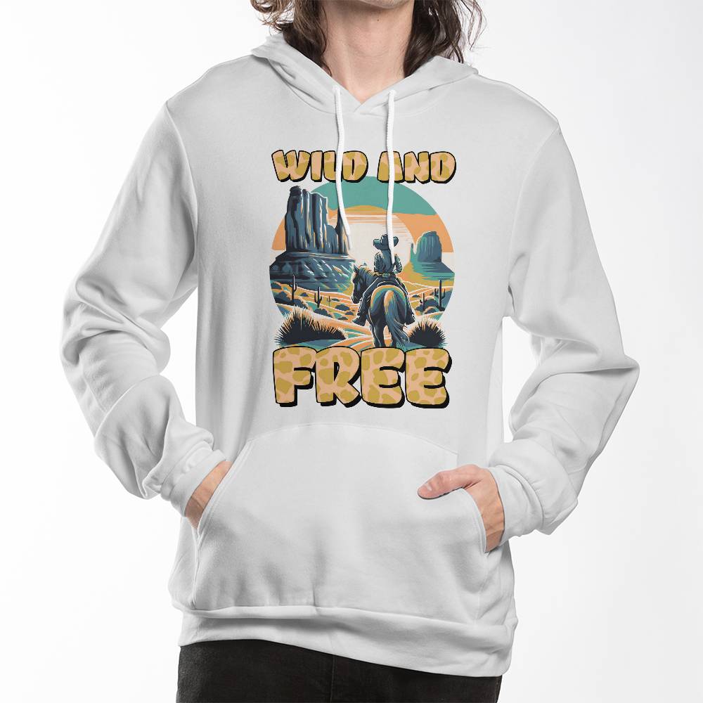 Wild and Free Western Unisex Hoodie for Fathers/Mothers/Sons/Daughters