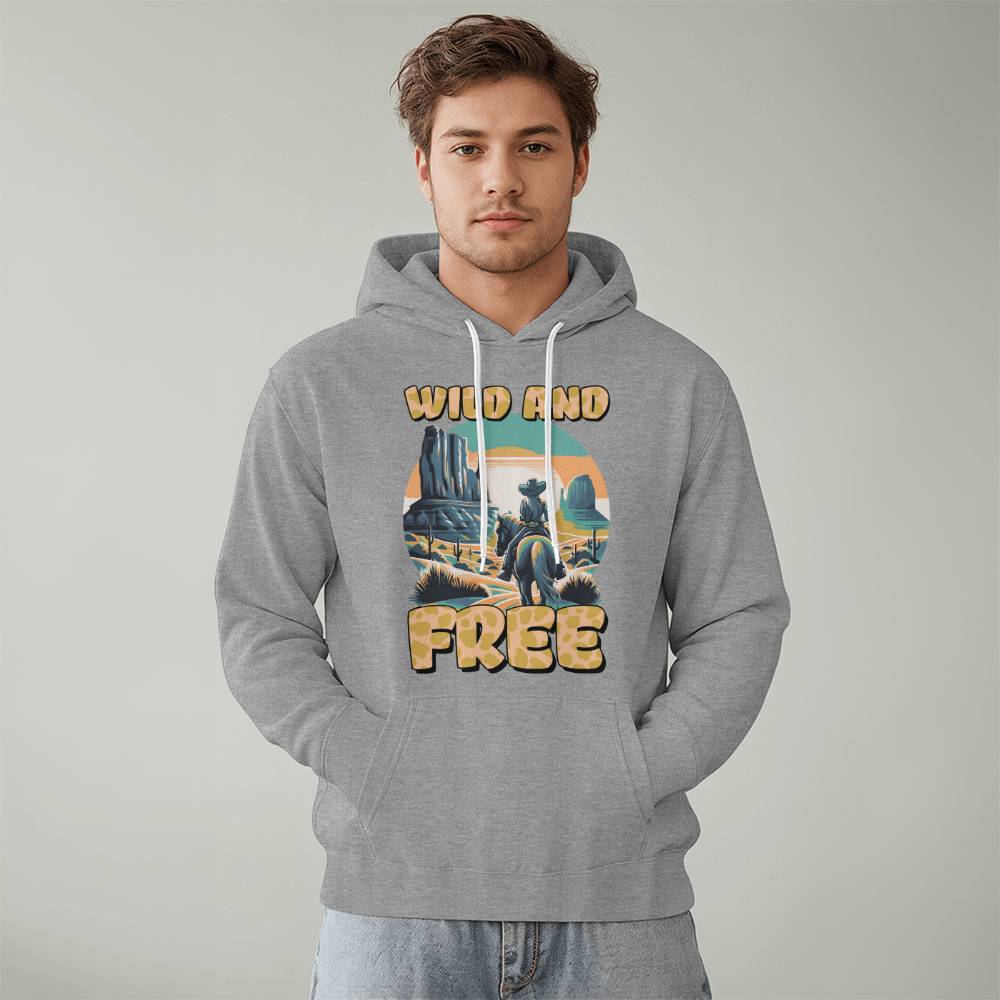 Wild and Free Western Unisex Hoodie for Fathers/Mothers/Sons/Daughters