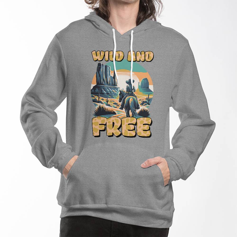 Wild and Free Western Unisex Hoodie for Fathers/Mothers/Sons/Daughters