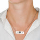 My Heart Beats for You- Horizontal Bar Necklace- a Gift for Wife/Girlfriend/Soulmate/Sister.