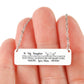 To My Daughter Horizontal Bar Necklace