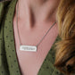 To My Daughter Horizontal Bar Necklace