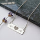 My Heart Beats for You- Horizontal Bar Necklace- a Gift for Wife/Girlfriend/Soulmate/Sister.