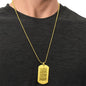 Personalized Dad Engraved Dog Tag Necklace- A Gift for Fathers/Sons.