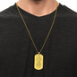 Personalized To My Dad Engraved Dog Tag Necklace- A Gift for Fathers/Sons.