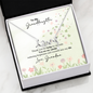 To my Granddaughter- Dainty Love Necklace- a Gift from Grandmother.