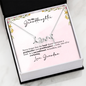 To My Granddaughter, Scripted Love Necklace- A Gift from  a Grandmother.