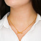 To My Wife, CZ Paperclip Chain Necklace- a Gift for a Wife/Soulmate.