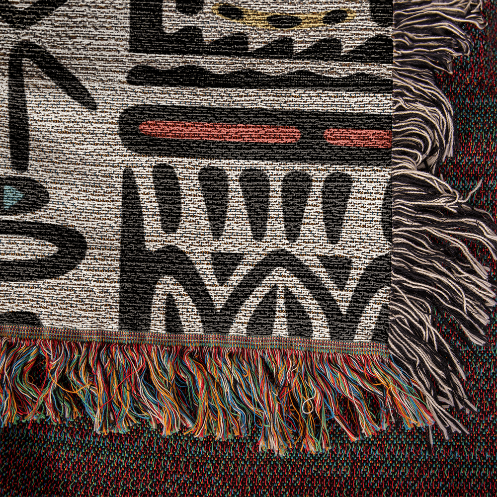 Tribal Tapestry Woven Blanket- a Gift for Mothers/Sons/Daughters