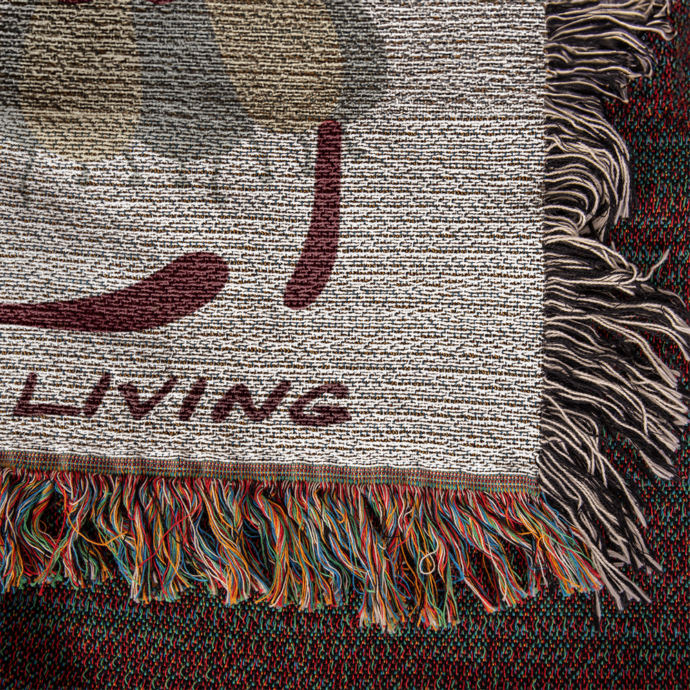 Life is Worth Living Heirloom Woven Blanket