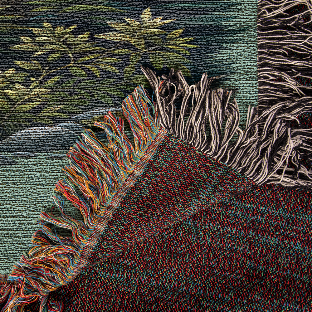 Bear Illustration Heirloom Woven Blanket- Gift for Sons/Fathers.