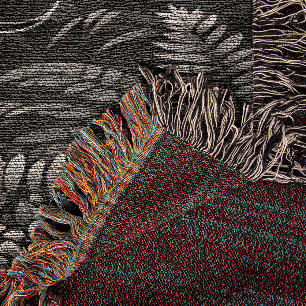 Zebra Illustration Heirloom Woven Blanket - Gift for Mothers/Fathers/Sons.