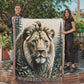 Lion Illustration Heirloom Woven Blanket- Gift for Mothers/Fathers/Sons/Daughters.