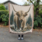 Highland Cow Heirloom Woven Blanket- Gift for Mothers/Daughters/Sons