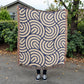 Monochrome Maze Heirloom Woven Blanket- a Gift for Fathers/Mothers/Daughters/Sons.