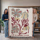 Life is Worth Living Heirloom Woven Blanket