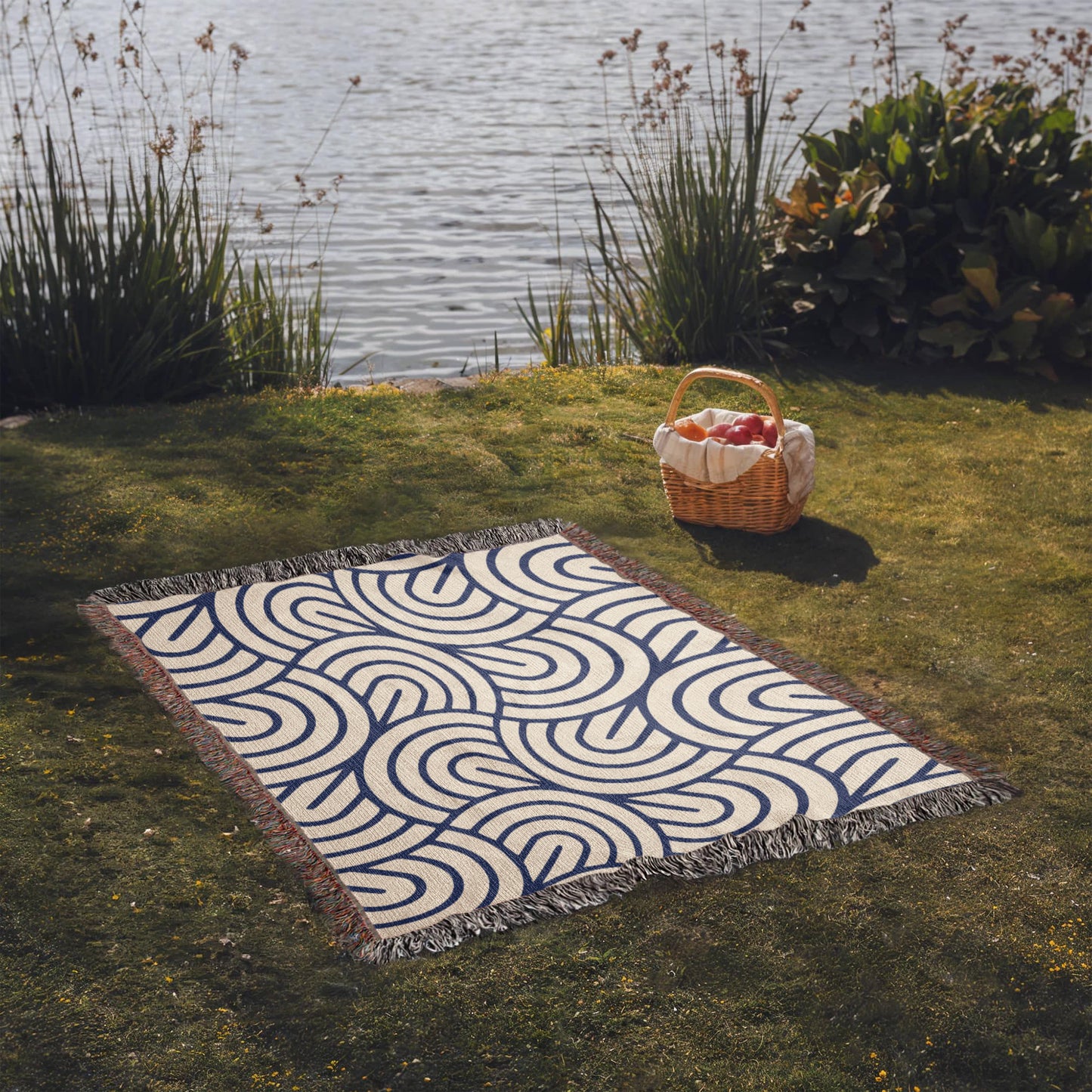 Monochrome Maze Heirloom Woven Blanket- a Gift for Fathers/Mothers/Daughters/Sons.