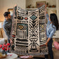 Tribal Tapestry Woven Blanket- a Gift for Mothers/Sons/Daughters