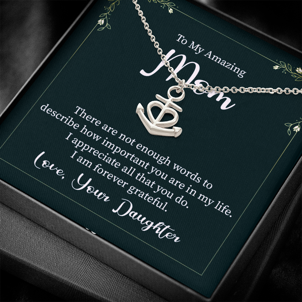 Anchor Pendant Necklace, a Perfect Gift for Mother's Day/Birthdays.