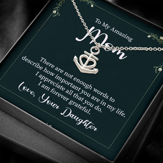 Anchor Pendant Necklace, a Perfect Gift for Mother's Day/Birthdays.